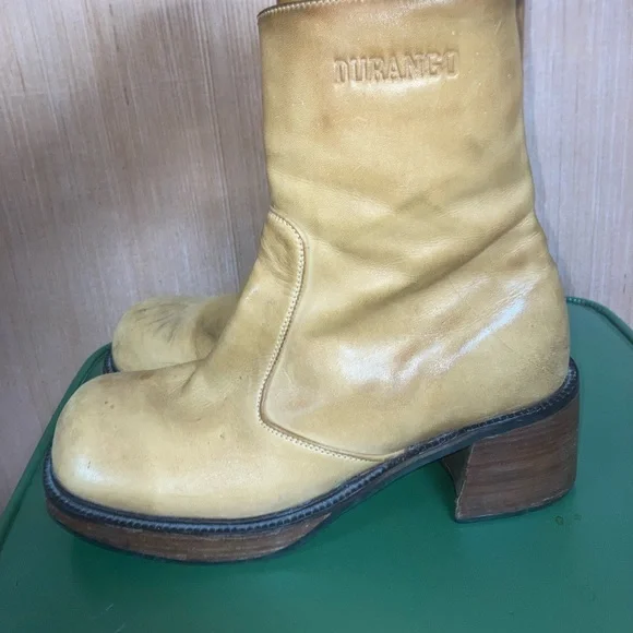 Vintage Leather Durango Platform Boots - Picture 5 of 10